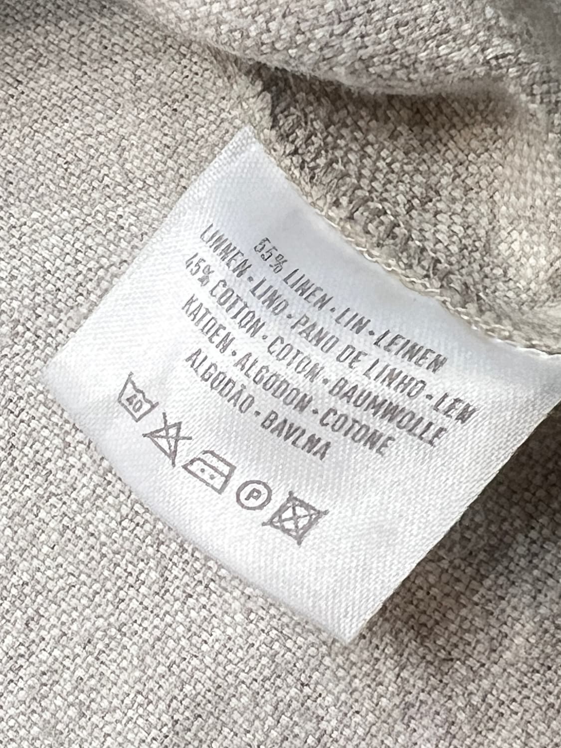 C&A 빈티지 리넨-코튼 트라흐텐 셔츠 상품이미지6