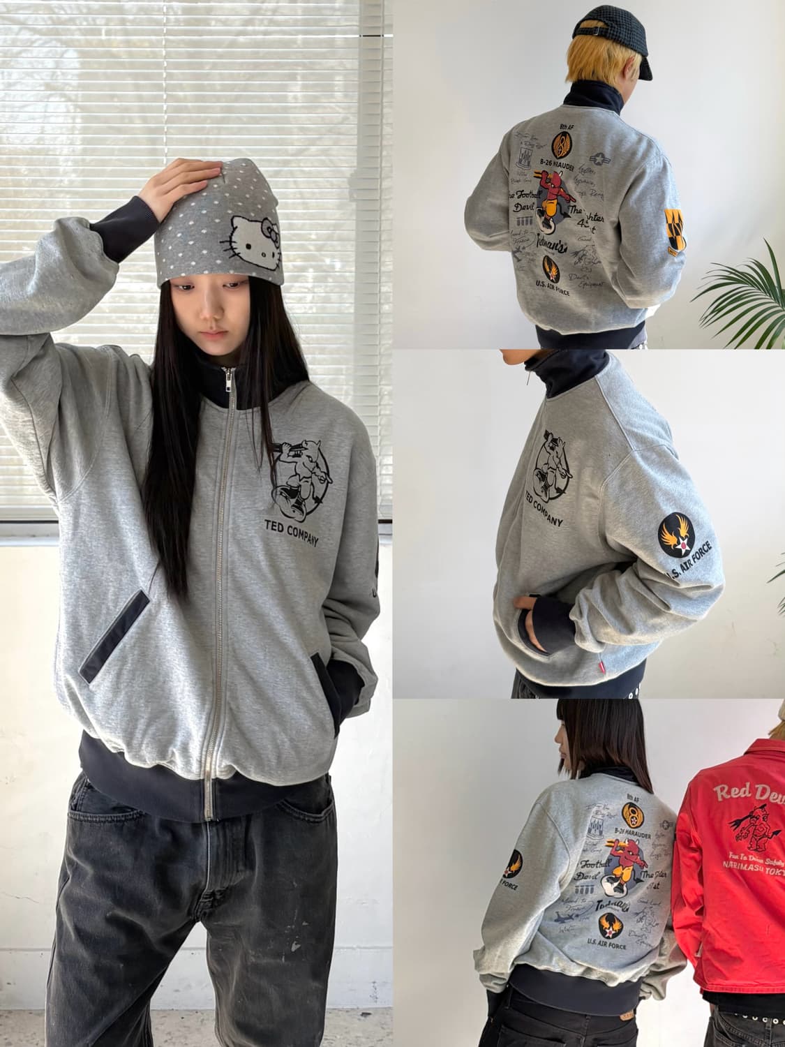 Ted Company 스웻 집업 상품이미지1