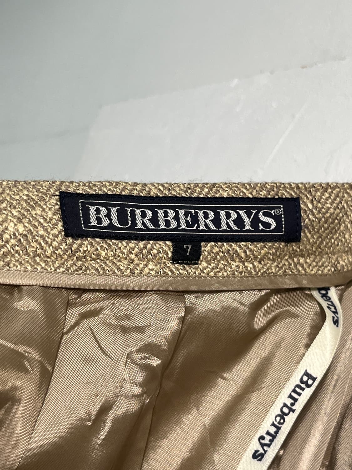 Burberry 버버리 울 실크 혼방 스커트 상품이미지3