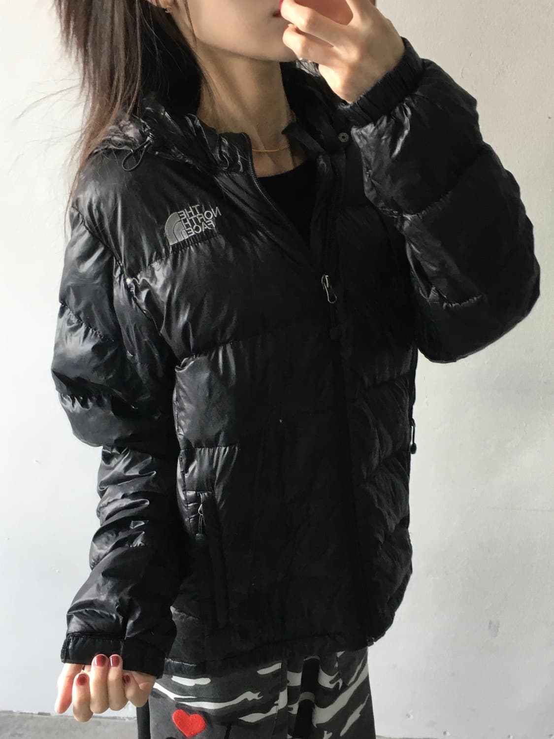 노스페이스 가슴로고 눕시패딩 상품이미지2