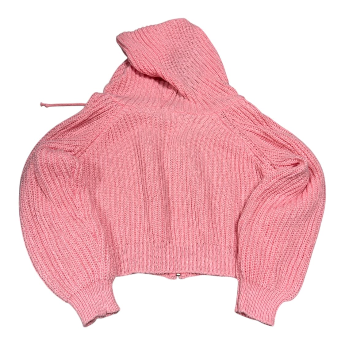  (바배) 핑크 와플 크롭집업 상품이미지2