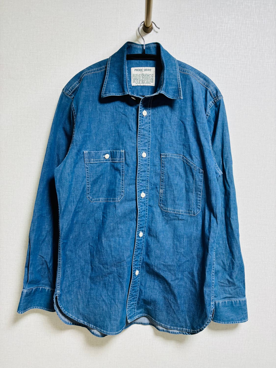 PRODE SHIRT 프로드셔츠 데님 셔츠 상품이미지1