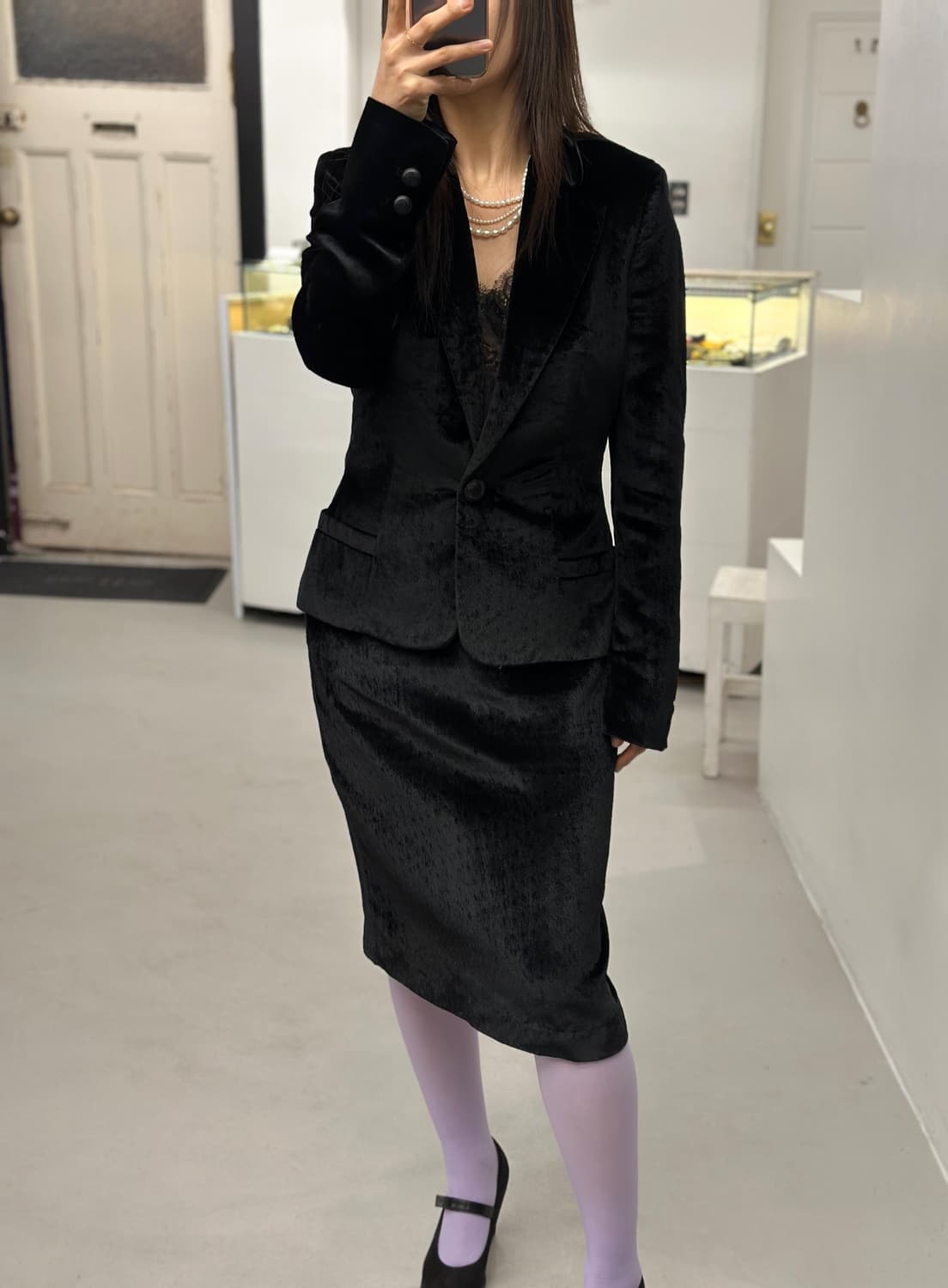 베르사체 벨벳 셋업 상품이미지1