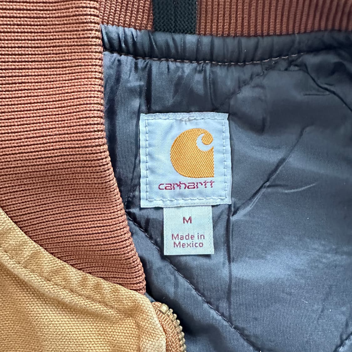 18년 생산 칼하트 V01 BRN 퀼팅 워크 베스트 브라운 M 상품이미지4