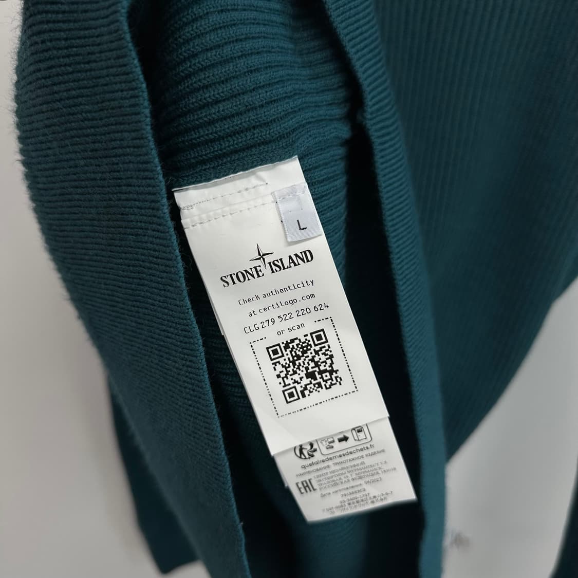 스톤아일랜드 풀 립 울 크루넥 니트 딥 제이드 상품이미지8