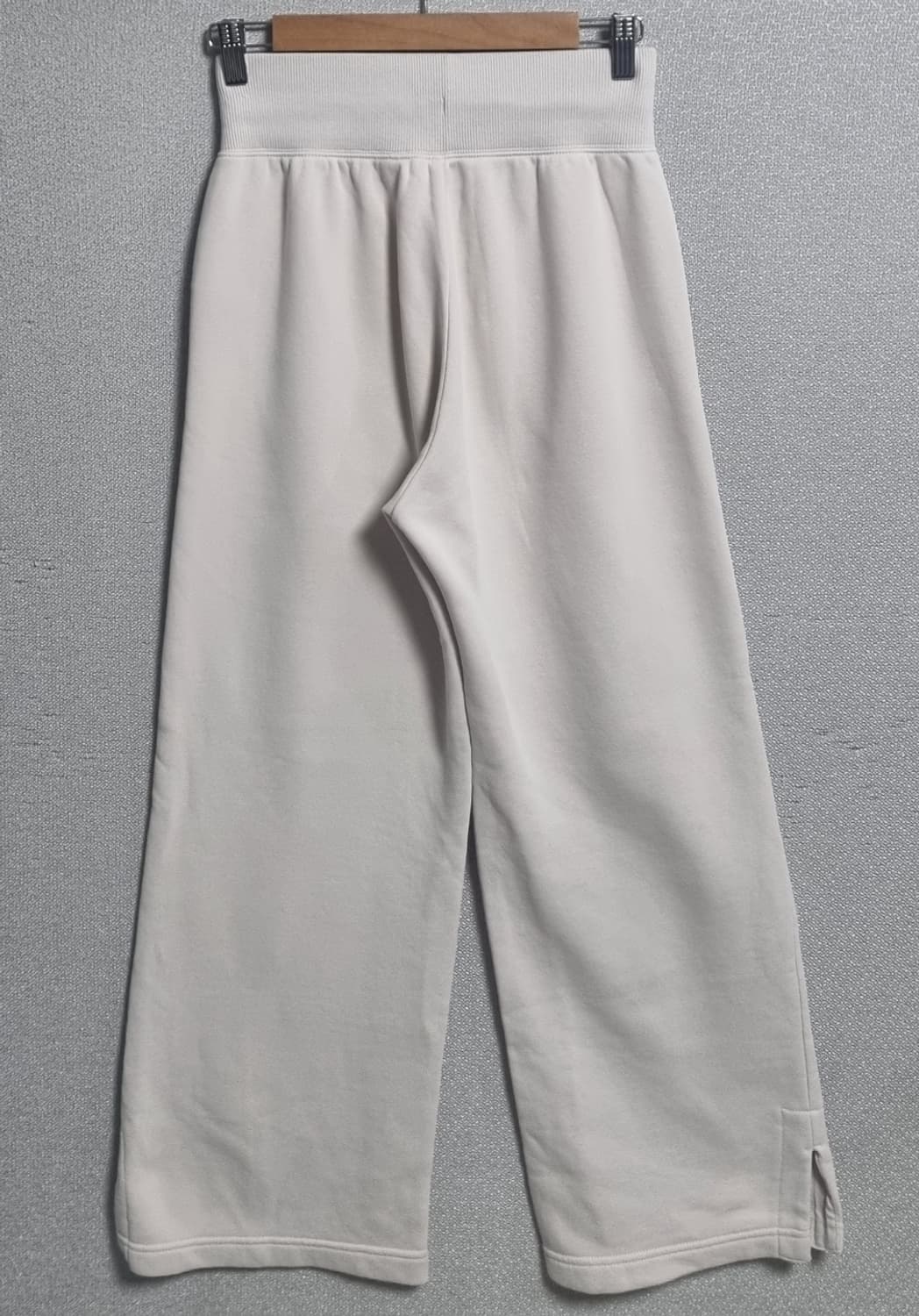 XS ) 나이키 라이트베이지 기모 와이드 트레이닝팬츠 상품이미지2