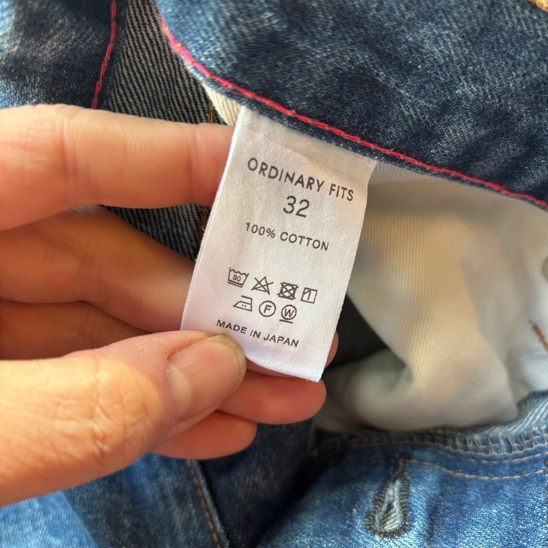 일본 오디너리핏츠 5포켓 앵클 데님 팬츠 셀비지 상품이미지10