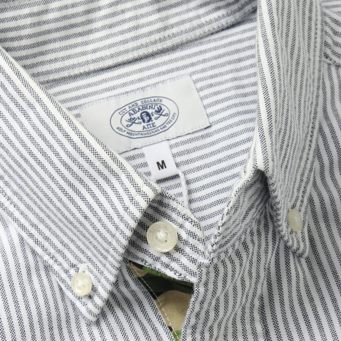 베이프 A BATHING APE Stripe Oxford Shirt 상품이미지4