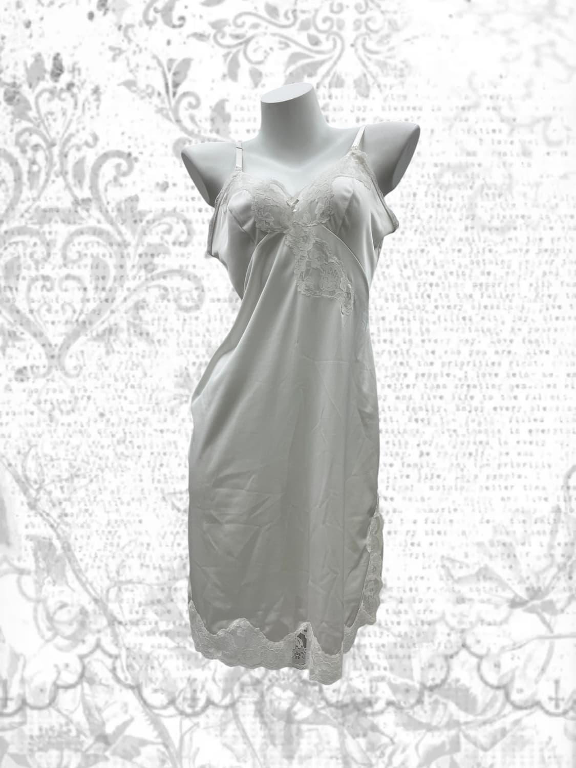 white lace slip one-piece 상품이미지2