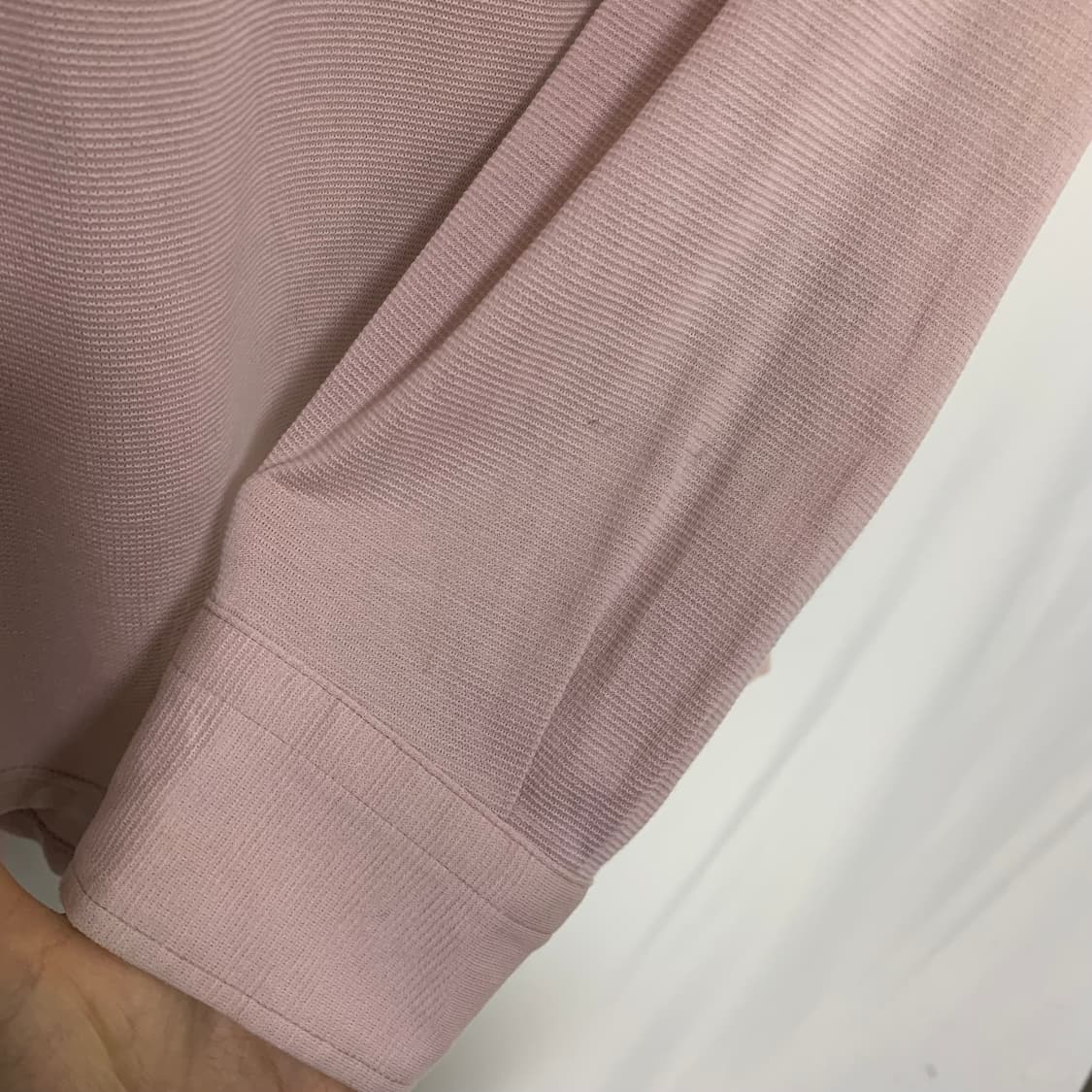 버버리 런던 빈티지 핑크 긴팔 카라 티셔츠 M 롱슬리브 상품이미지5