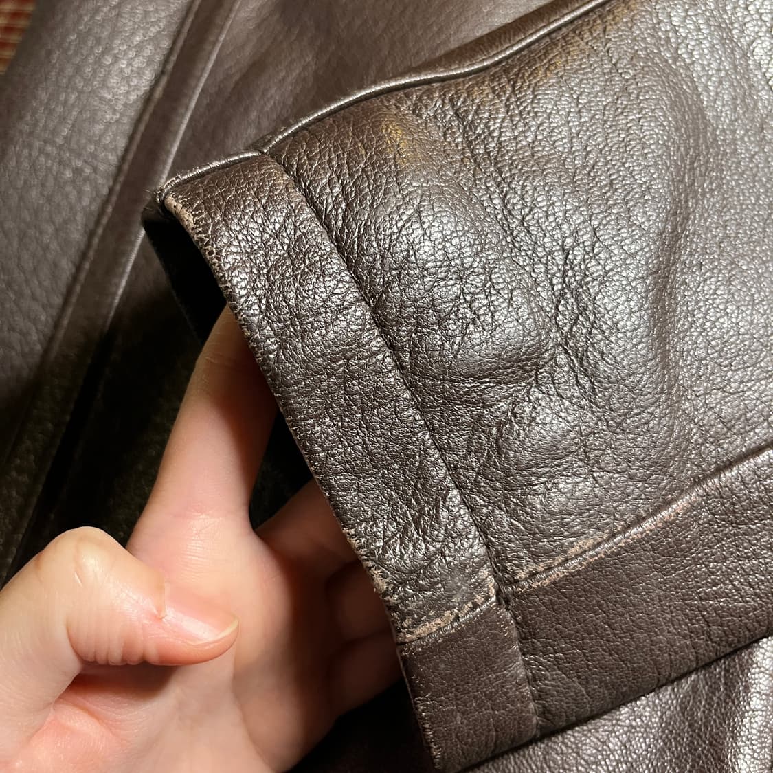 DAYSON 양가죽 자켓 브라운 상품이미지9