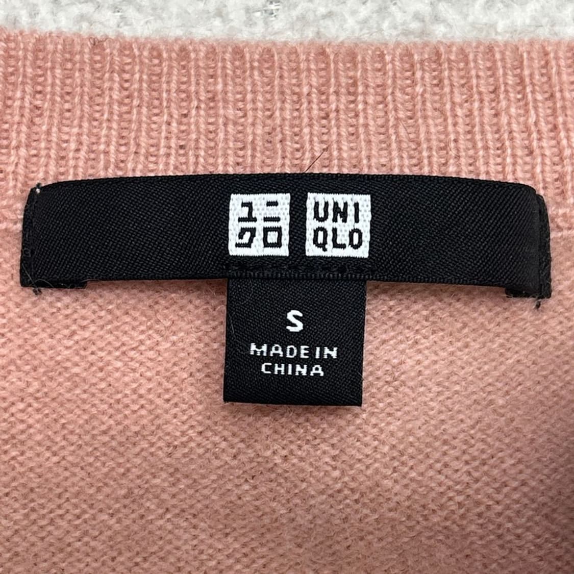 유니클로 100% 캐시미어 크루넥 니트 핑크 S 상품이미지4