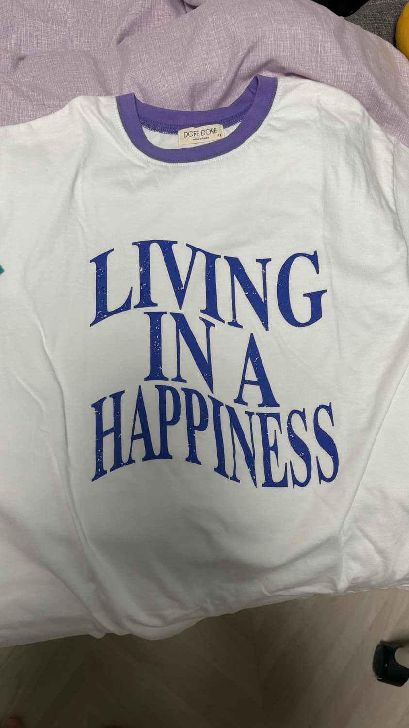 블루 웨이브 타이포 티셔츠 (새상품) 상품이미지1