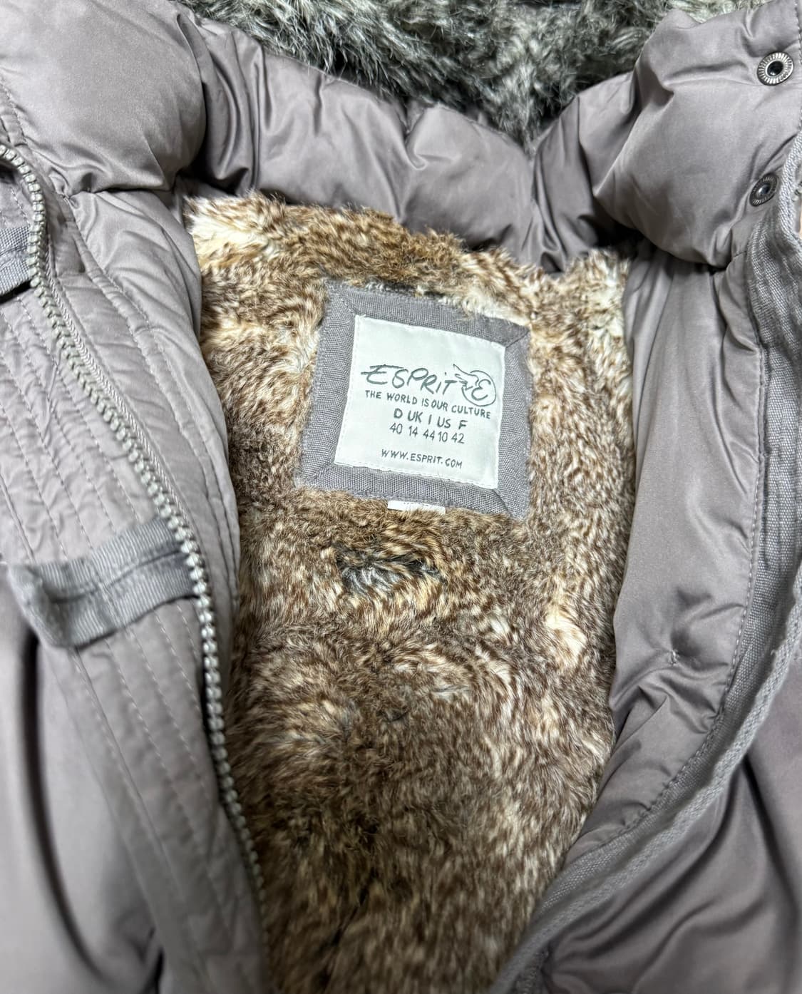 Espirit 울프죠 퍼후드패딩 상품이미지2