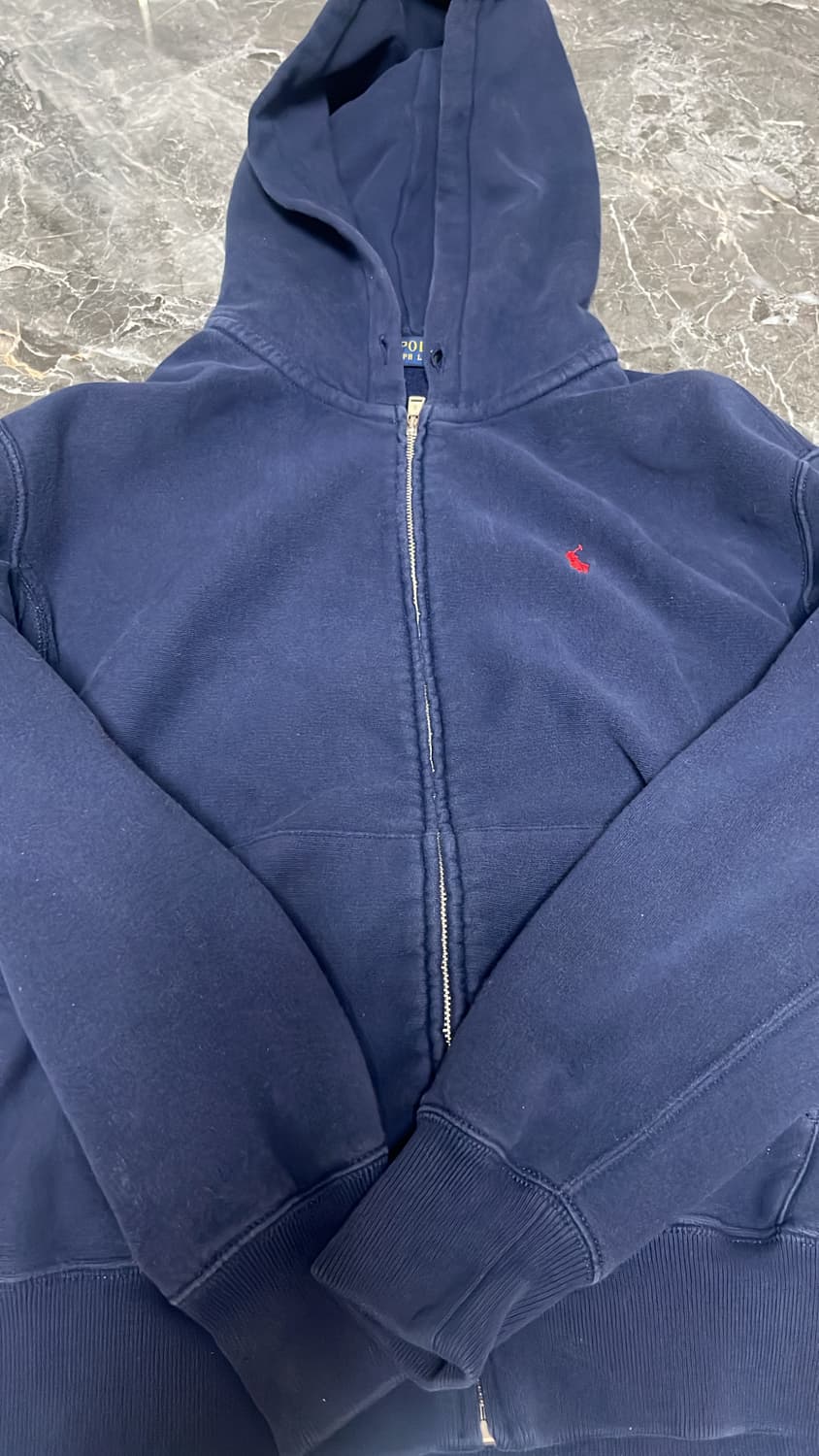 폴로 네이비 후드집업 상품이미지2