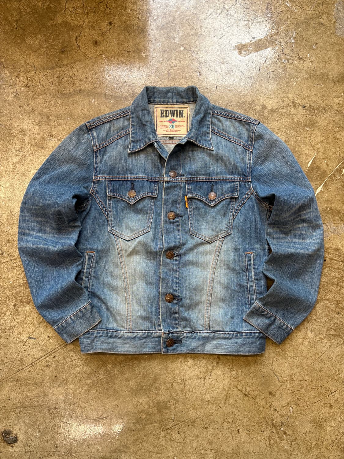 Edwin XU 빈티지 신치백 데님 자켓 상품이미지1