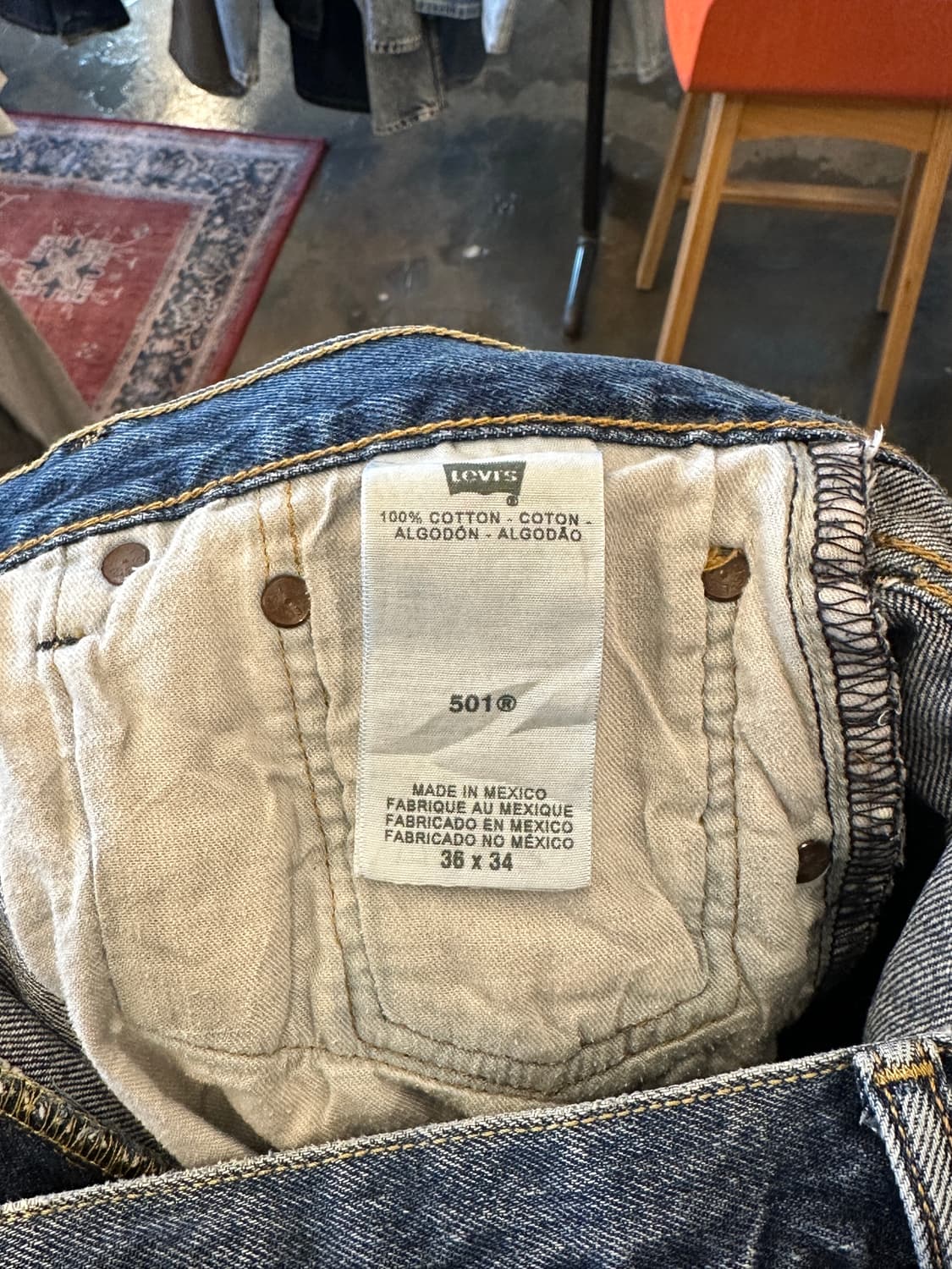 리바이스 501 W36 L34 상품이미지3