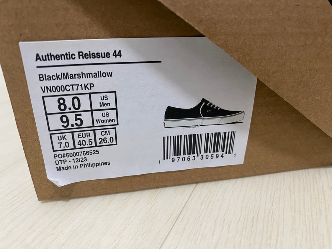 반스 리이슈 어센틱 블랙 뤡코즈 블라인드파일즈 상품이미지5