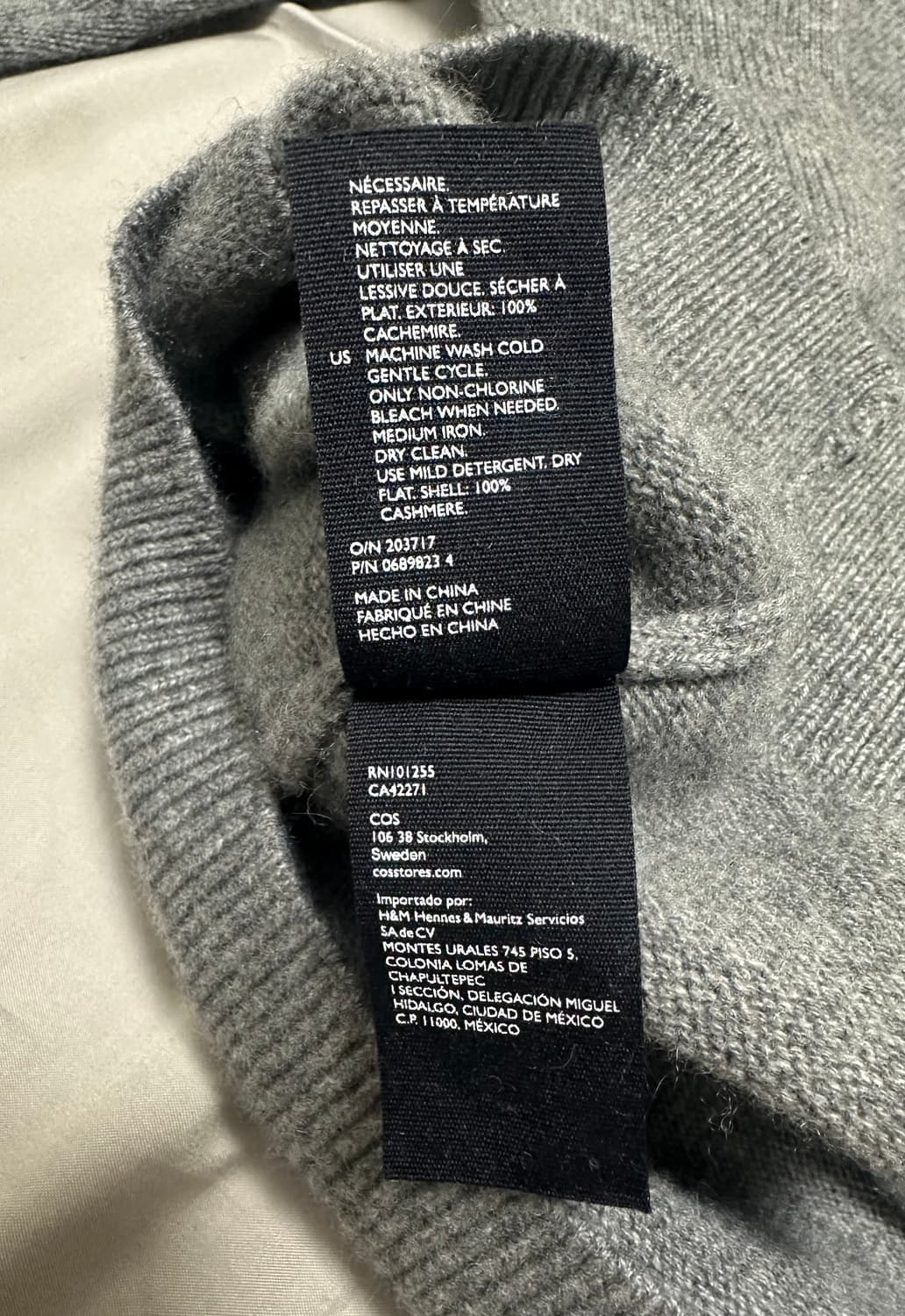 [L] COS 코스 캐시미어 니트 후드 상품이미지3