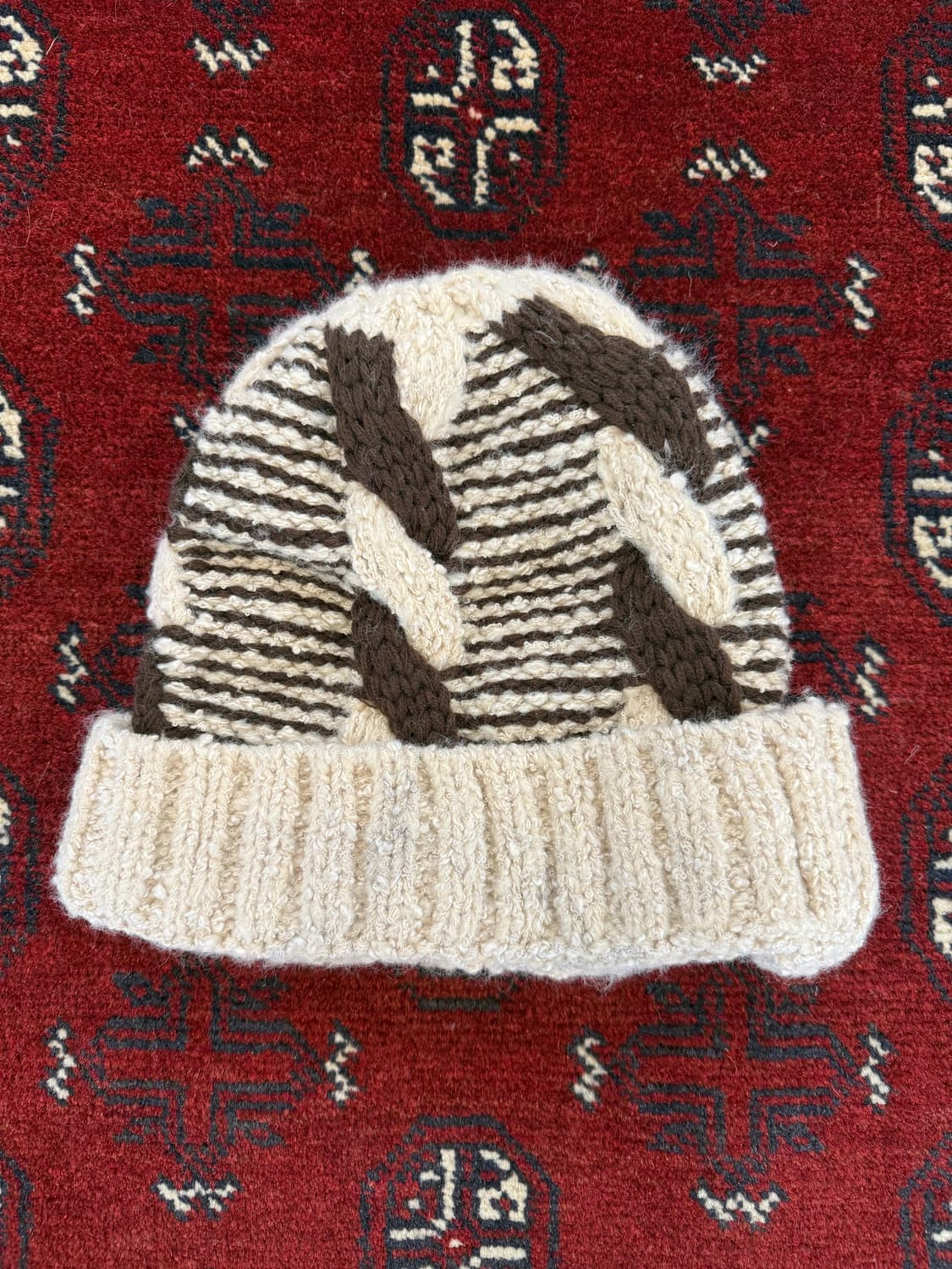 꽈배기 니트비니  상품이미지1