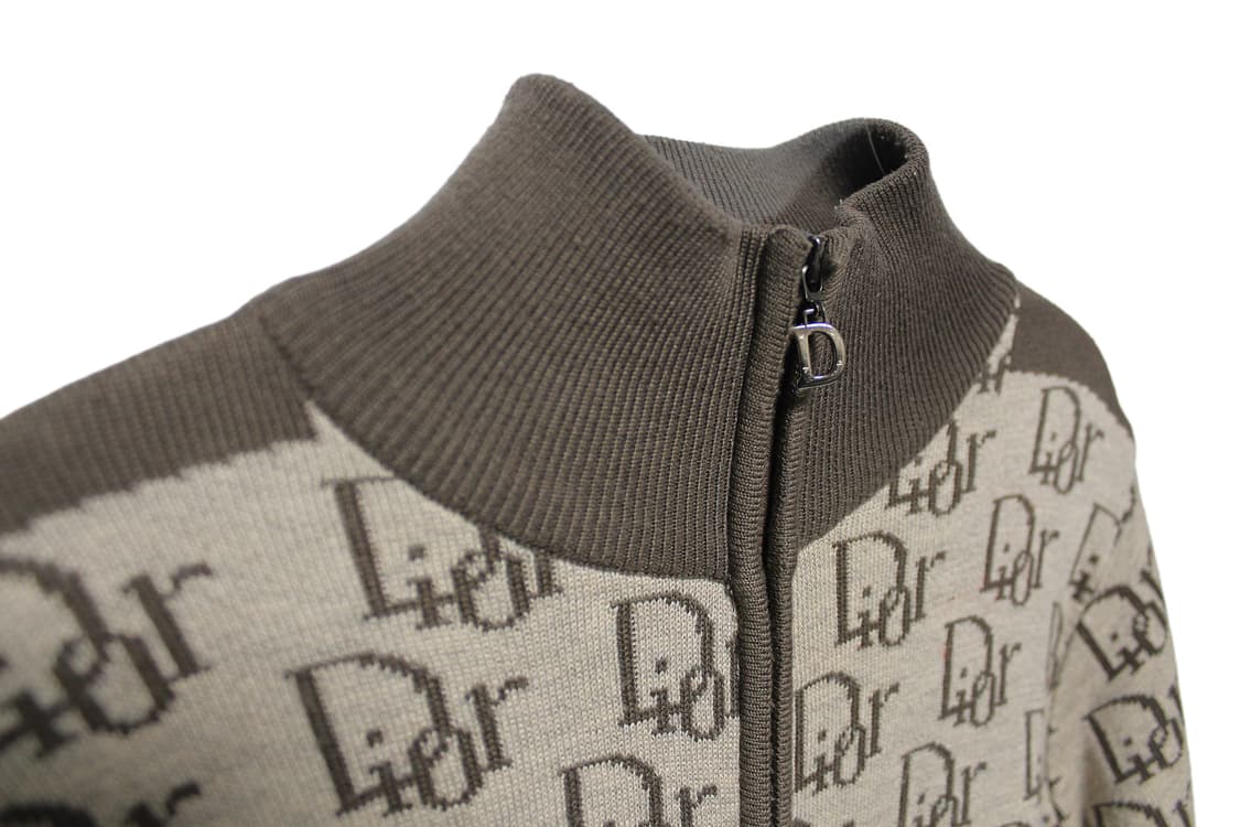 1990s Christian Dior 크리스챤디올 오블리크 집업 니트 상품이미지10