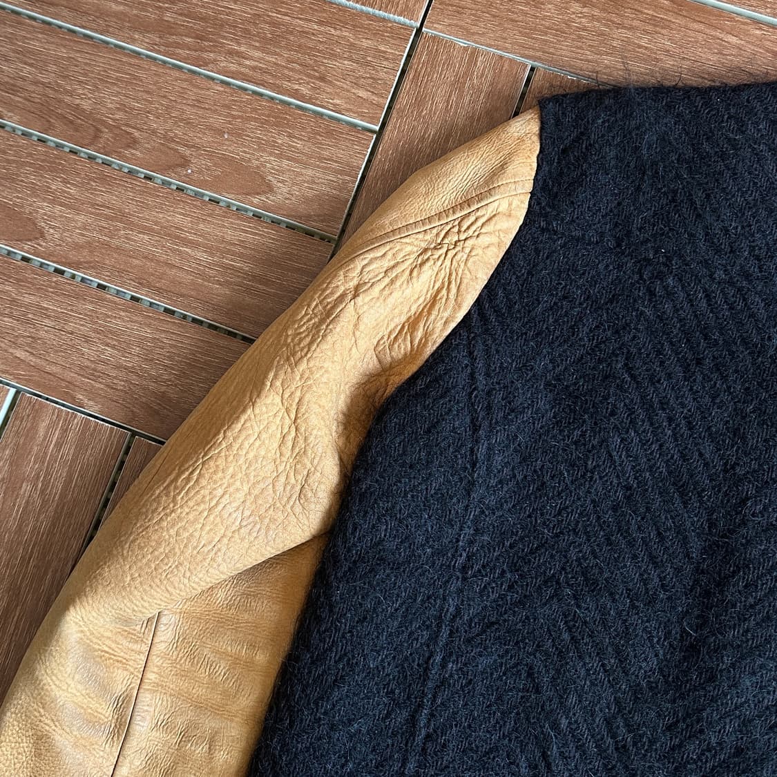 Shareef wool leather varsity jacket 상품이미지6