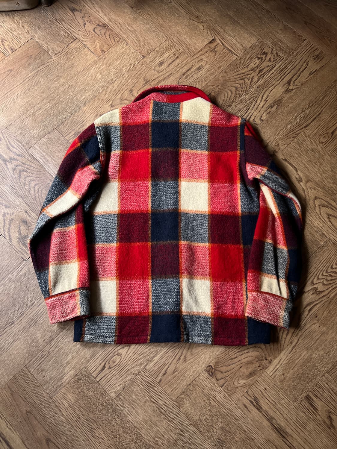 [S]6~70's USA 빈티지 체크 울 셔츠 상품이미지6