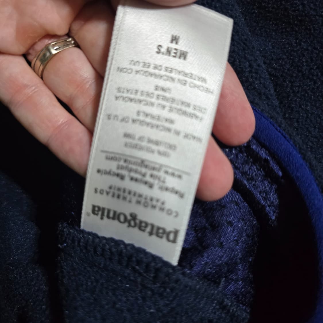 13FW 파타고니아 신칠라 후드 스냅-T 플리스 레드 네이비 블루 포켓 상품이미지4