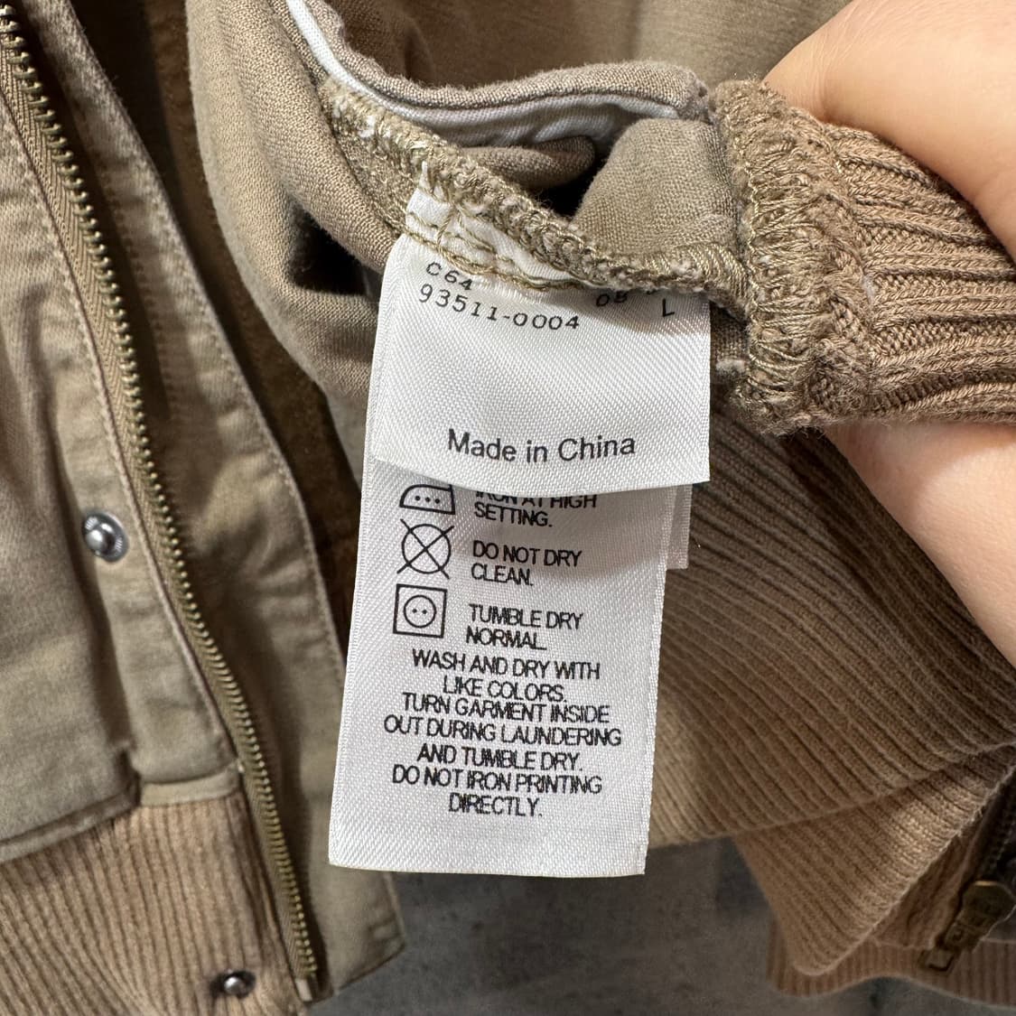 리바이스 시그니처 밀리터리 블루종 자켓 (L)   상품이미지6