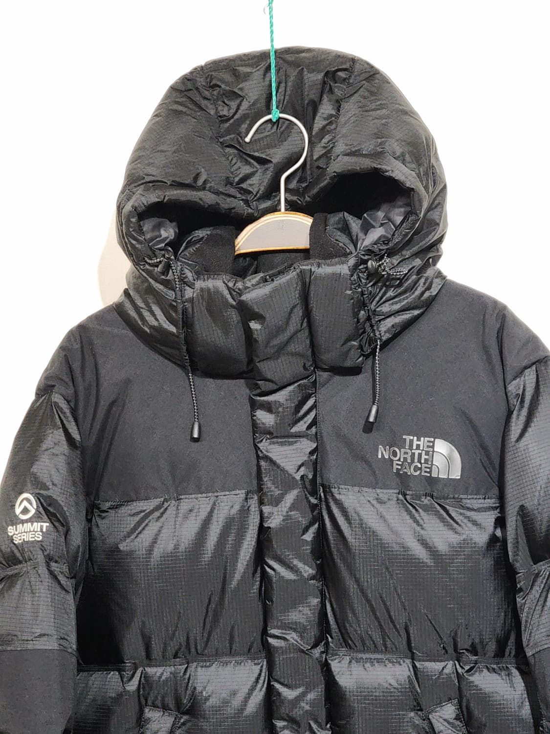 (M) 노스페이스 거위털 패딩점퍼 블랙 고어텍스 다운자켓 후드  상품이미지2