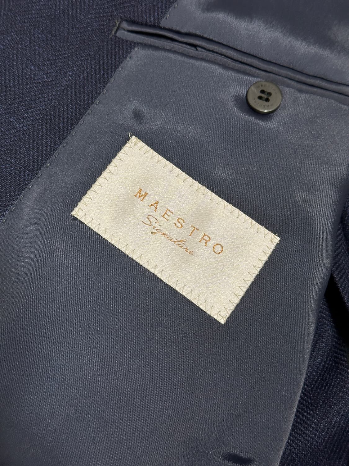 [새제품] 마에스트로 로로피아나 저지자켓 네이비 저지자켓 54L 상품이미지6