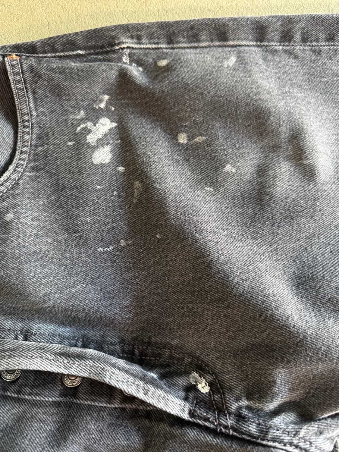190$ 빈티지 리바이스 501 페인티드 블랙 36 상품이미지3