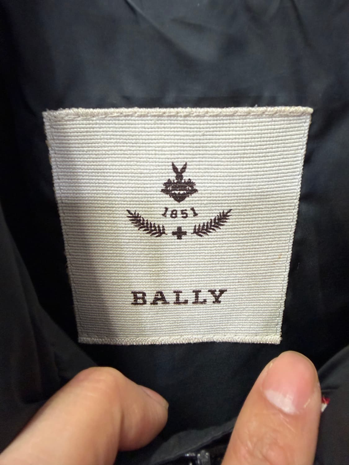 정품) Bally 발리 남성 블랙 봄버 자켓 104 상품이미지7