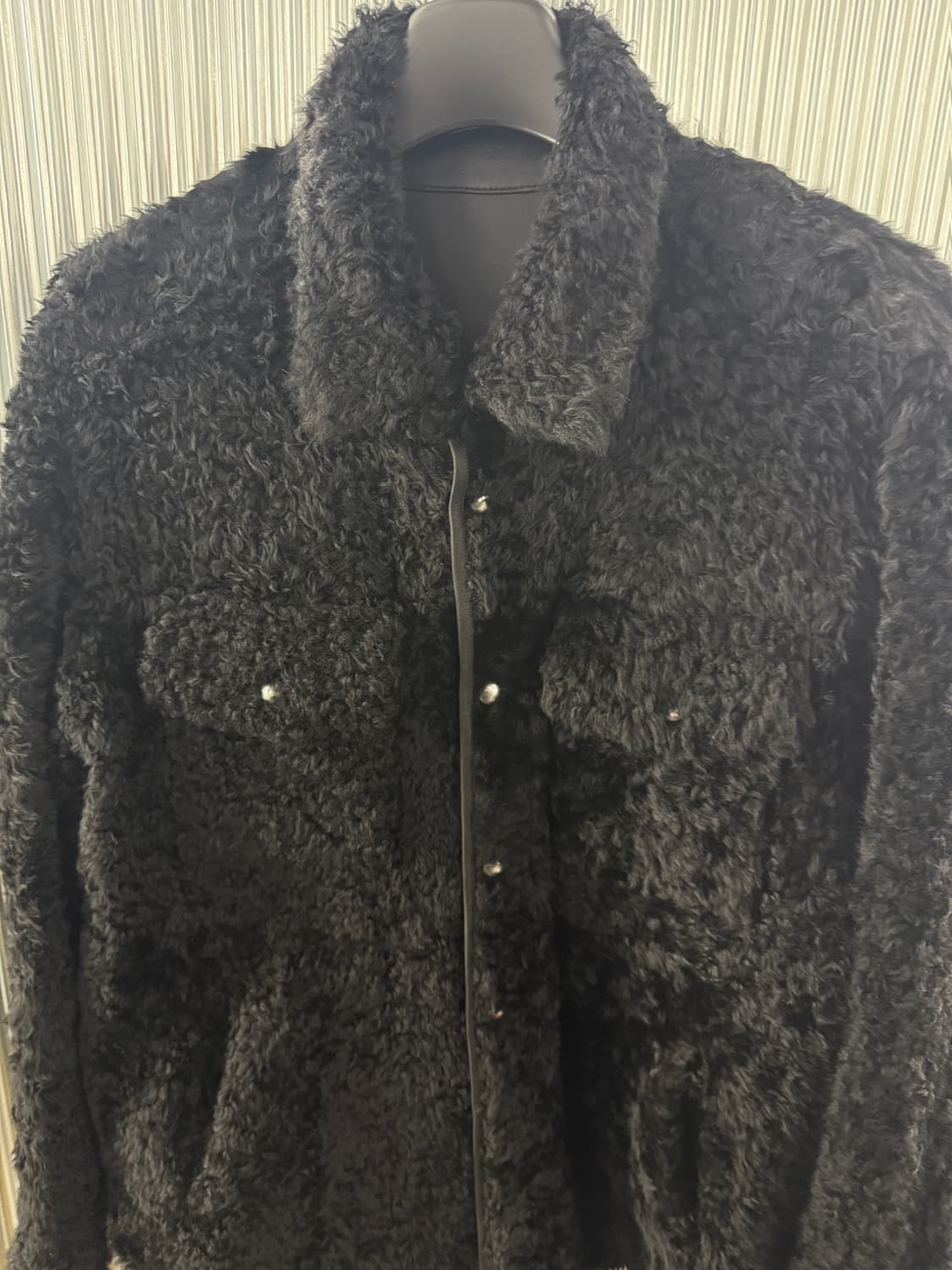 IRO MAN 22FW 리버시블 양가죽양털 레더 자켓 M 상품이미지9