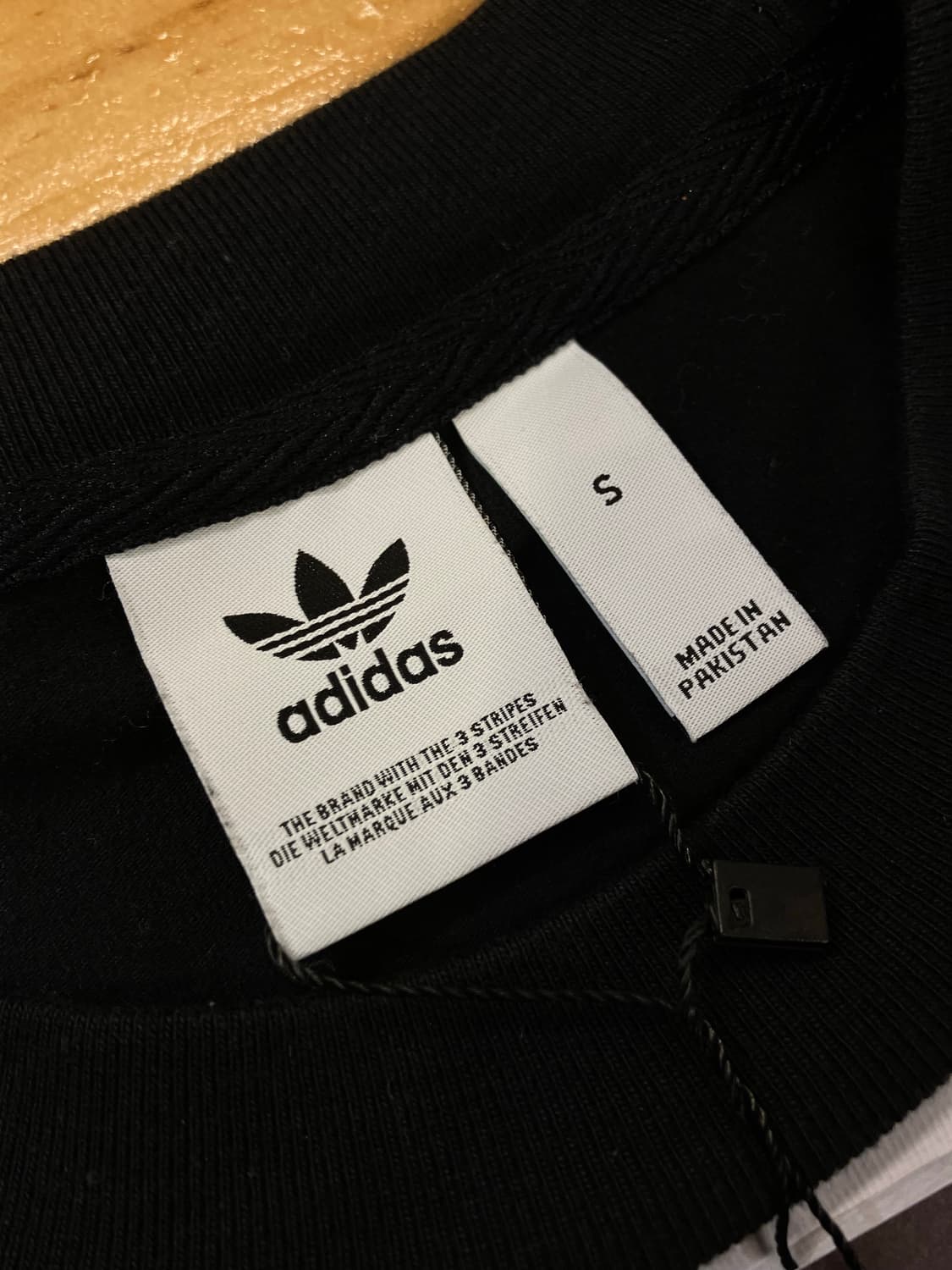 아디다스 롱 로고 반팔 티셔츠 블랙 S #csz2419 상품이미지5