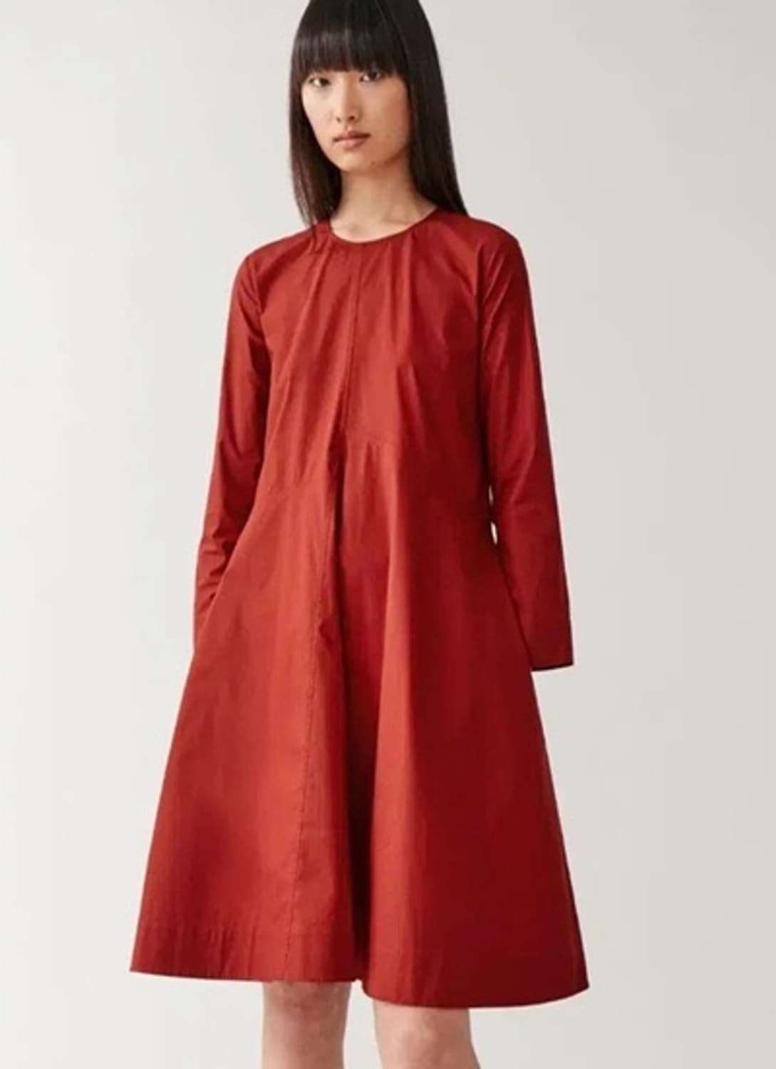 코스 버건디 원피스 상품이미지2