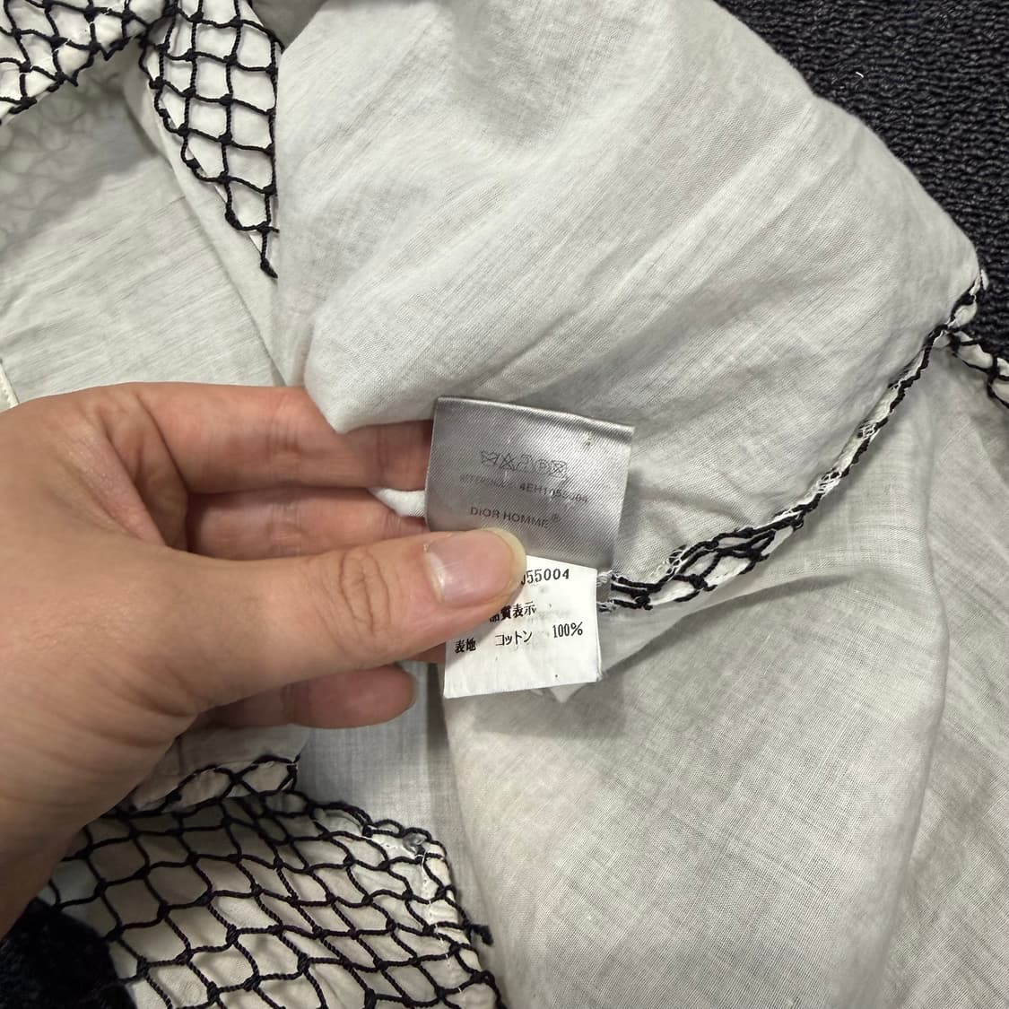 디올옴므 04s 그물 반팔 셔츠 상품이미지9