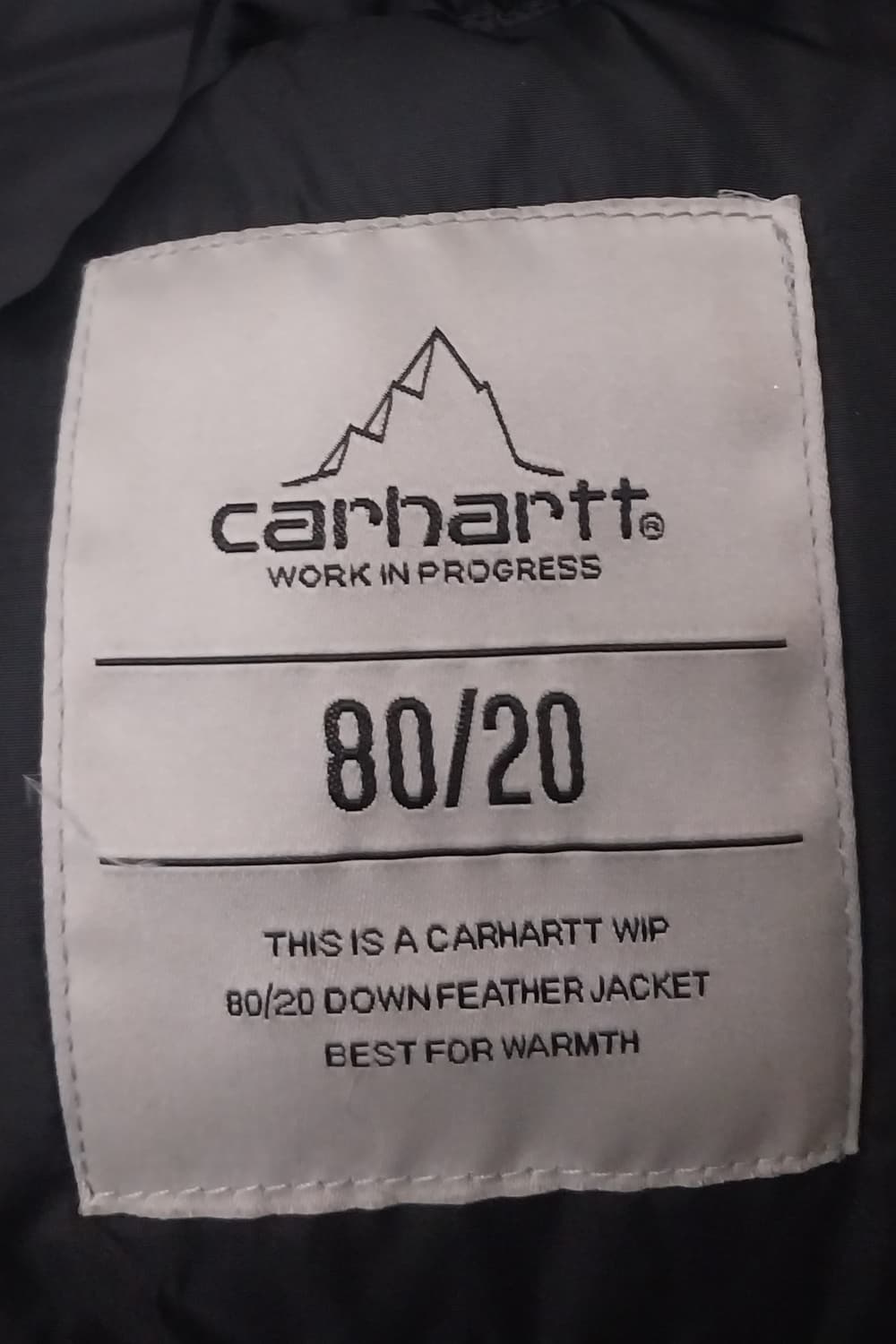 칼하트 블랙 후드 패딩 S (크게나옴) 상품이미지8