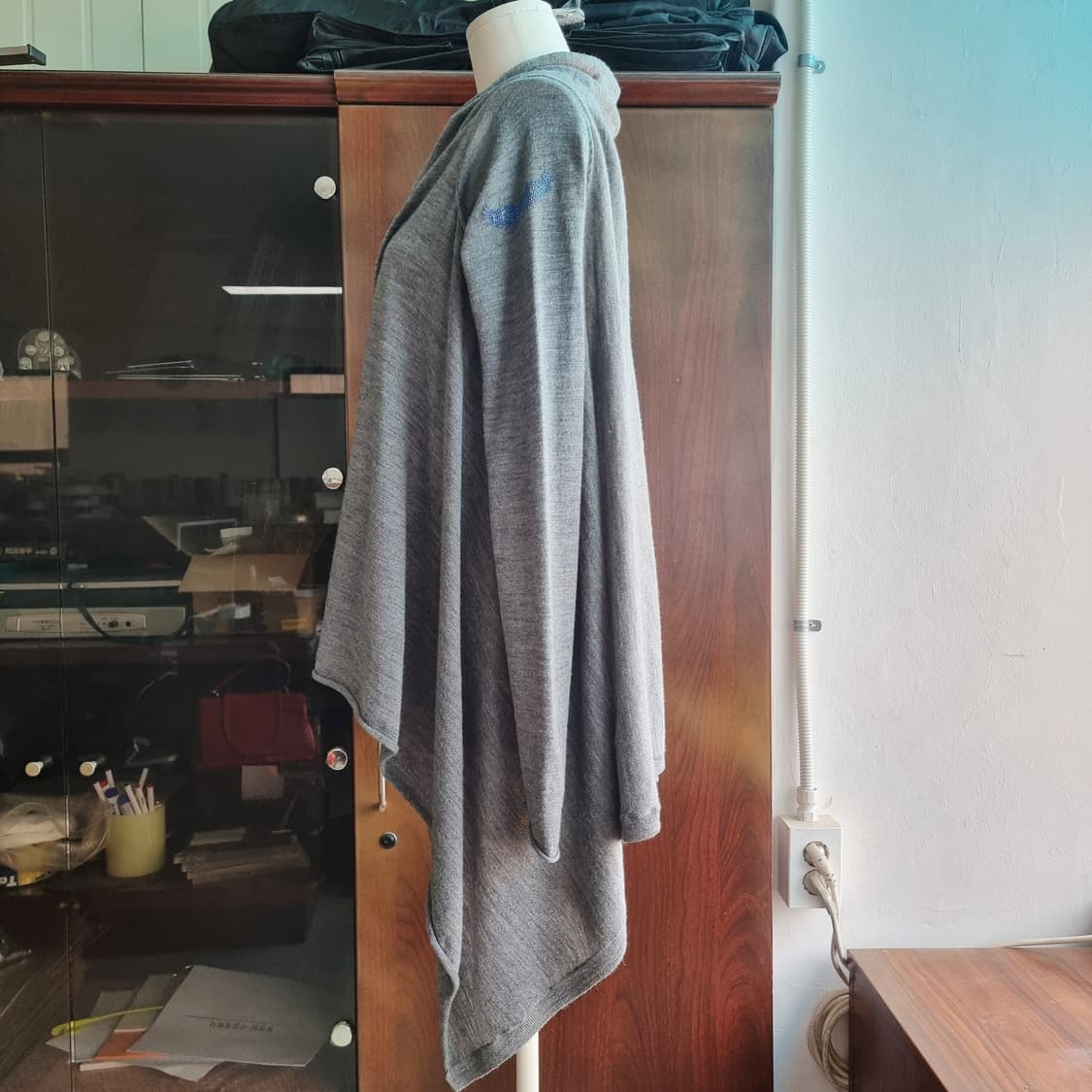 쟈딕앤볼테르 메리노울100% 언발란스 오픈형 숄 가디건 (프리) 상태최상 상품이미지2