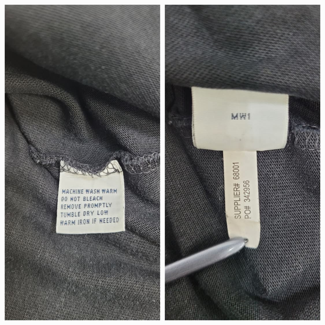 POLO 폴로 랄프로렌 빅포니 빈티지 워싱 럭비 티셔츠 / 남 M 블랙
 상품이미지9