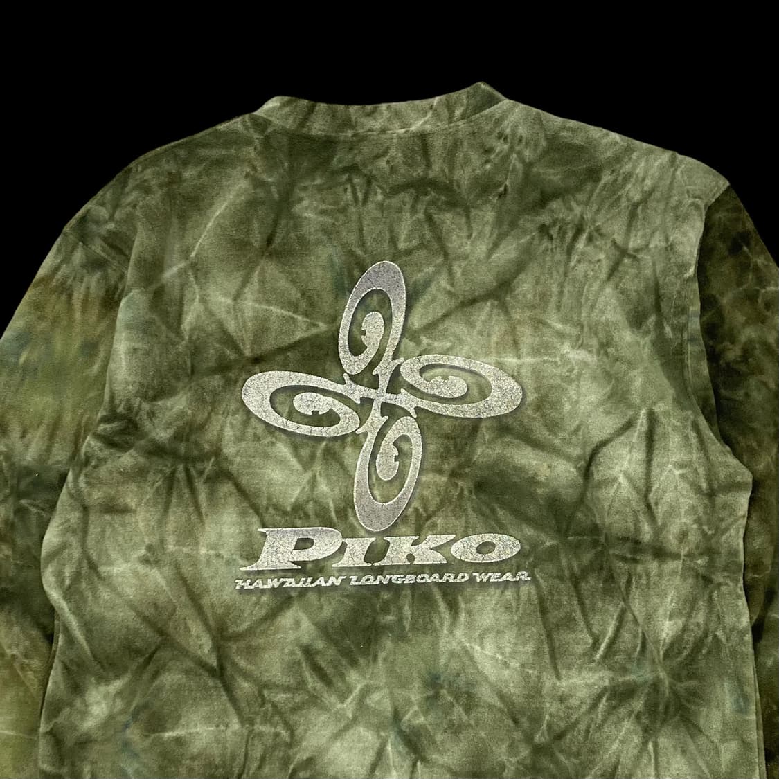 피코 90s 그린 다이드 후리스 맨투맨 상품이미지3