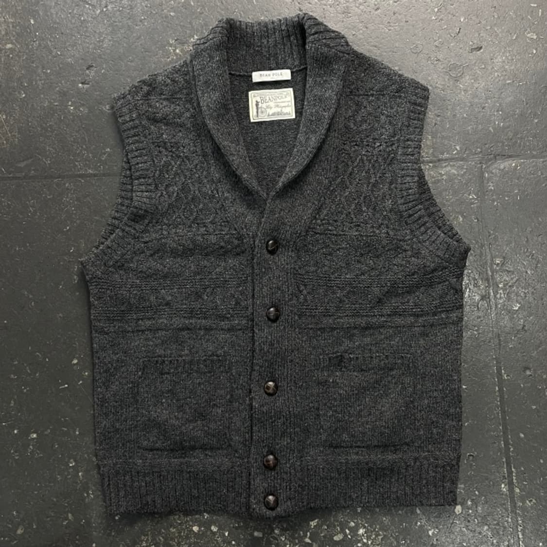 100 빈폴 니트 조끼 상품이미지1