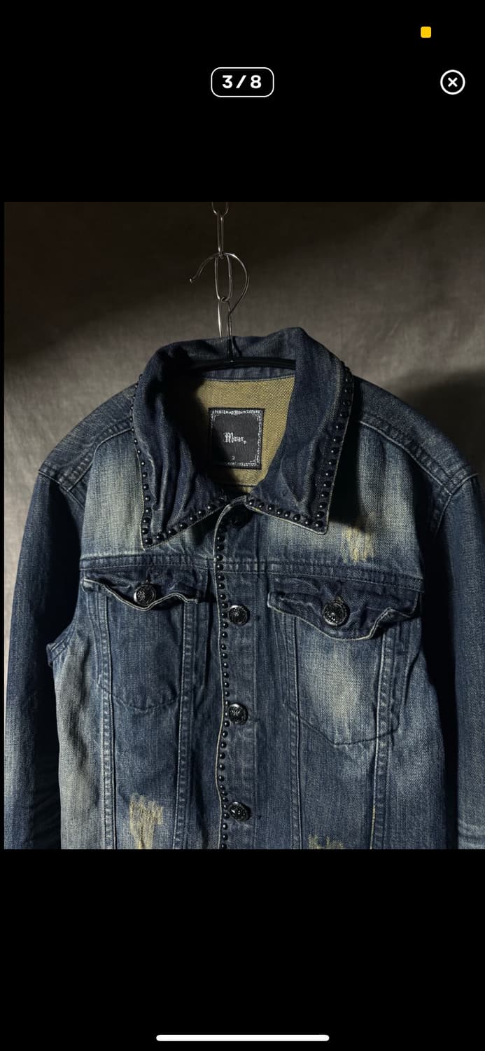 MIDAS Studded Destroyed Denim Jaket 상품이미지3