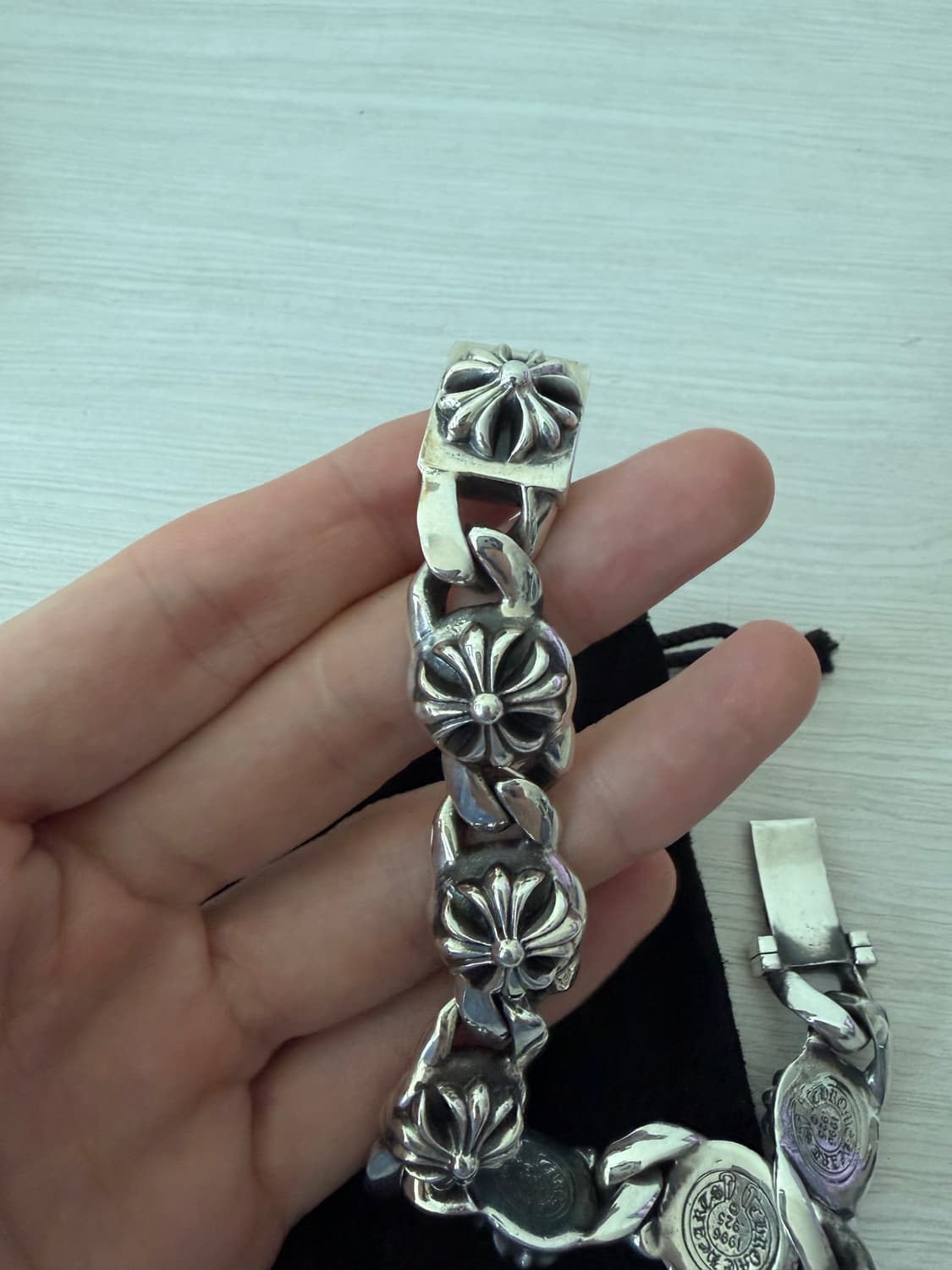 크롬하츠 ch 플러스 링크 팔찌 상품이미지2