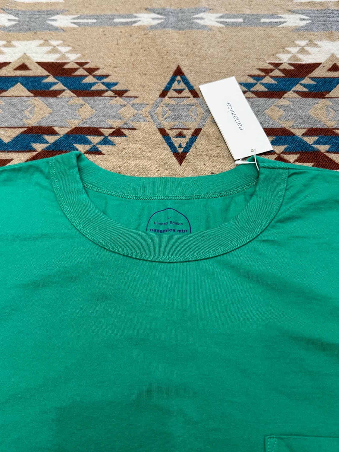 [L] 나나미카 마운틴 오가닉 야마 포켓티 그린 상품이미지2