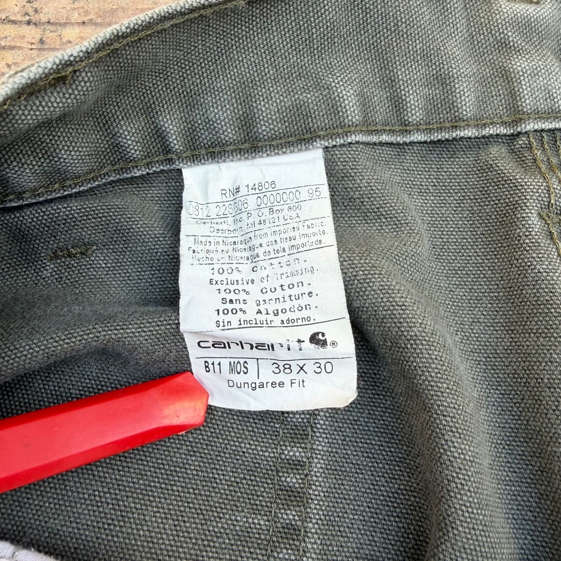 빈티지 칼하트 싱글니 B11 mos 카펜터 팬츠 상품이미지10