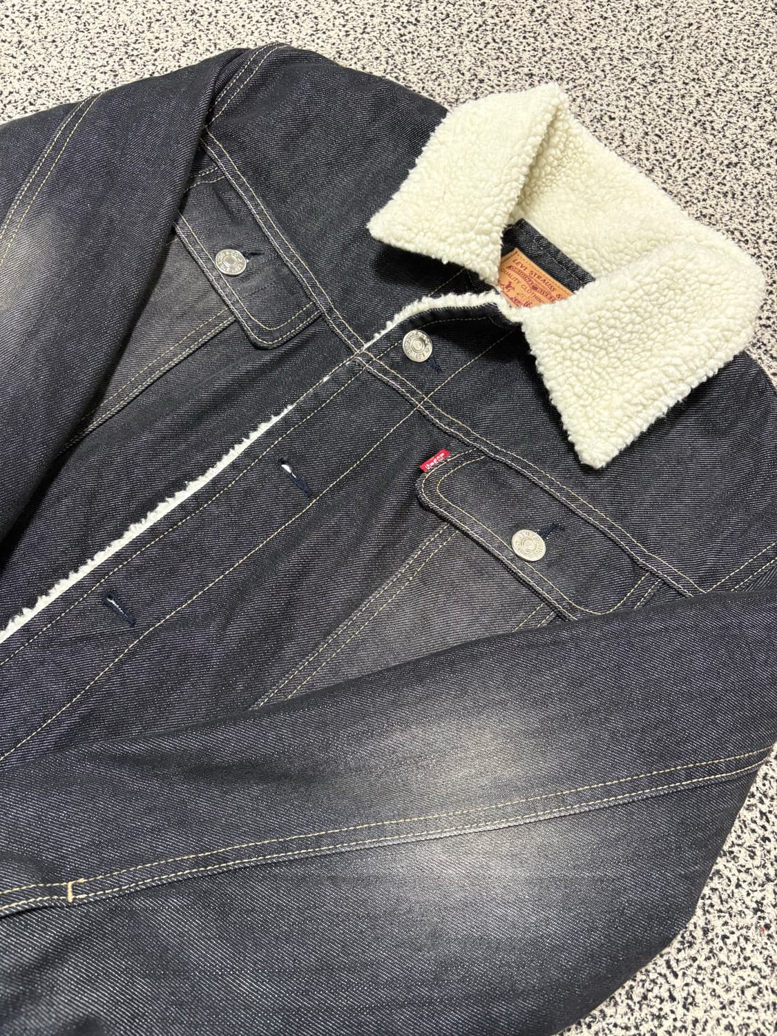 리바이스 워싱 데님 양털 자켓 상품이미지2