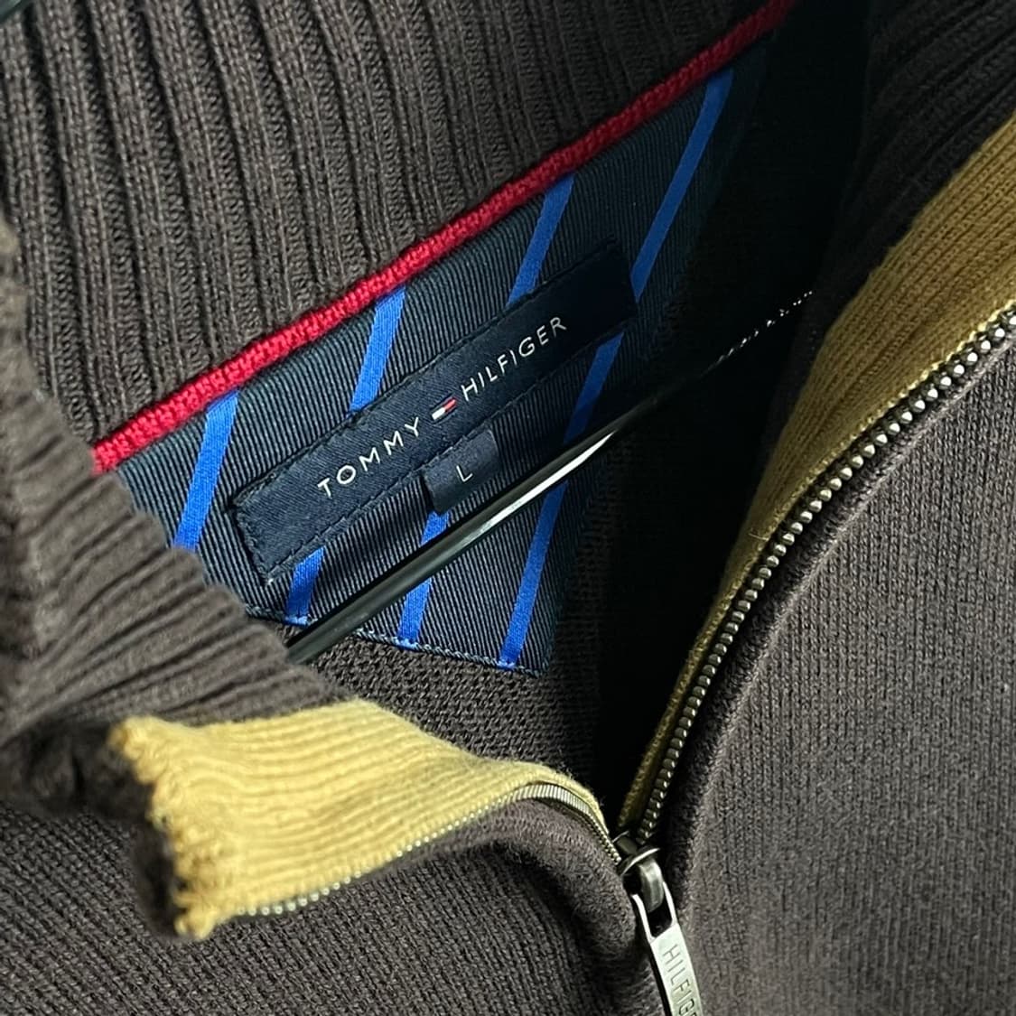 타미힐피거 반집업 니트 상품이미지3
