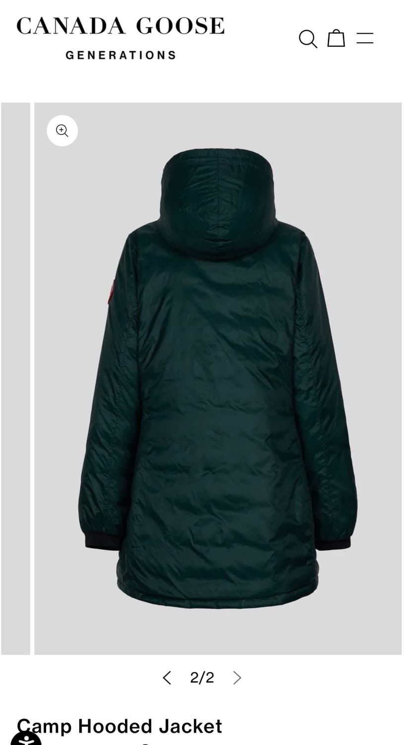 캐나다구스 여성 캠프 후디드 다운패딩자켓(XS/44~55) 상품이미지3