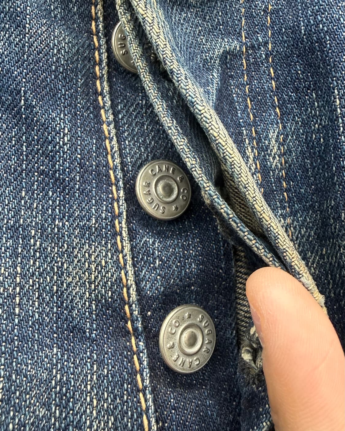 슈가케인 리빌드 패치워크 인디고 데님 팬츠 상품이미지5